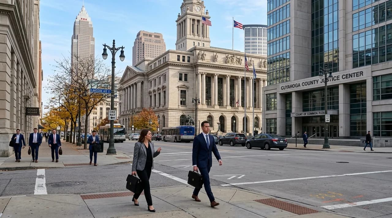 A walkable business district with local shops and services
