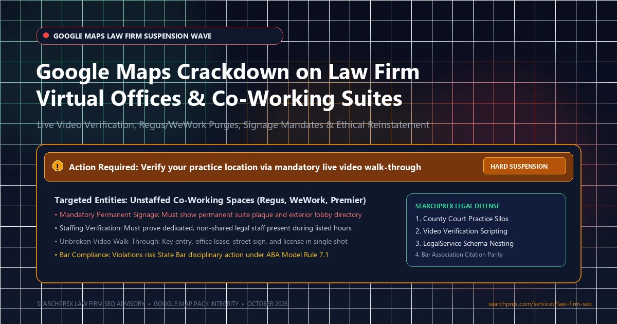 Google Business Profile Virtual Office Rules for Law Firms: 2026 Guide
