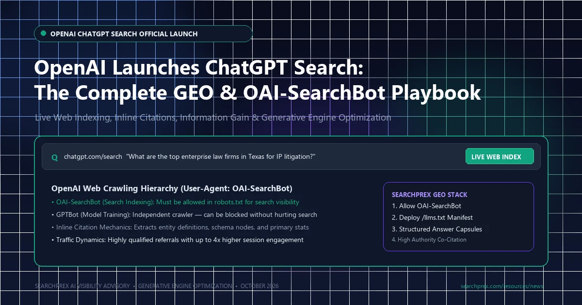 ChatGPT Search & OAI-SearchBot: Publisher SEO Guide